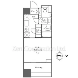 パークコート南麻布【3階】の間取り