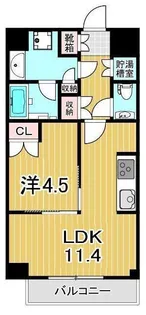 勝どきザ・タワー【16階】の間取り