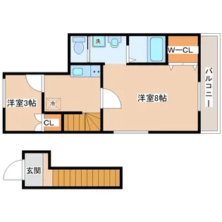 Fiesta原町(フィエスタハラノマチ)【2階】の間取り