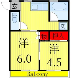 メゾンシカノ【2階】の間取り