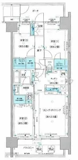 クレストシティ木場【2階】の間取り