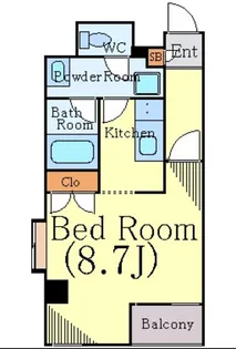 アピス三軒茶屋【10階】の間取り