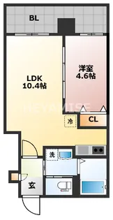 SGB浜町【10階】の間取り