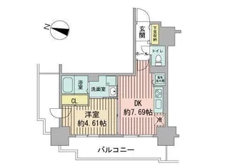 パシフィックタワー札幌【13階】の間取り