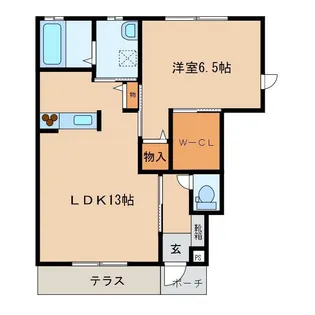 ブランシェ中山【1階】の間取り