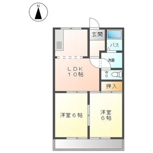 メゾンドジョイフル B【2階】の間取り