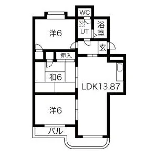 第一ゴトウハイツ【2階】の間取り
