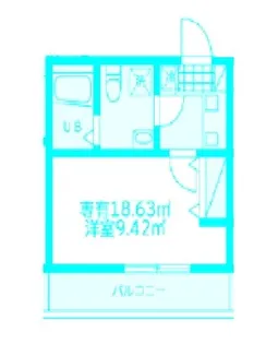 モンステラ新羽A【2階】の間取り