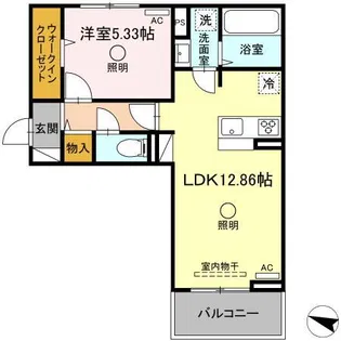 ビブロスポンテII【2階】の間取り
