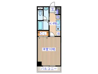 ハイブリツジマンション【5階】の間取り