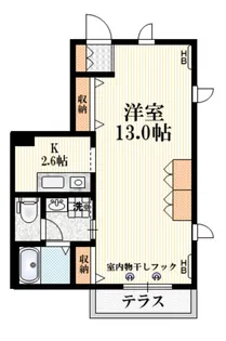Mメゾン武蔵野【1階】の間取り