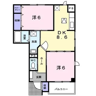メゾン・ファミール【1階】の間取り
