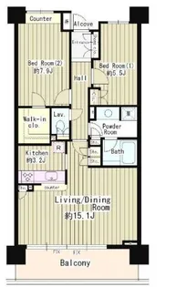 クラッサ目黒【2階】の間取り