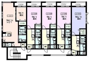 コスタ・デル・ソル:天久保3丁目 筑波大学大学会館200m【2階】の間取り