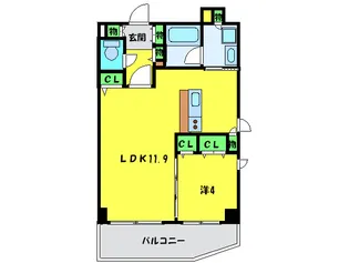 Porlato Sakai【6階】の間取り