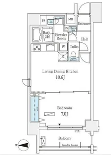 アーバンプレミア秋葉原【6階】の間取り