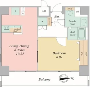 ドルチェ秋葉原North参番館【14階】の間取り