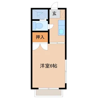栄ミリオンコーポ第1【1階】の間取り