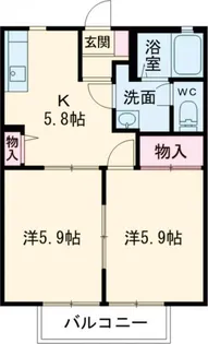 アドバンテージ B【1階】の間取り