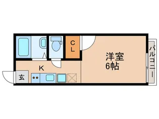 GREENS A棟【2階】の間取り