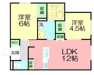 Y’s F Residence II【1階】の間取り