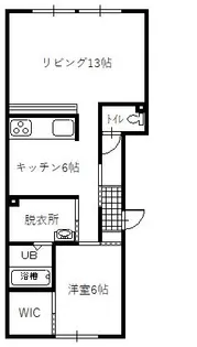 Crest court B棟【2階】の間取り
