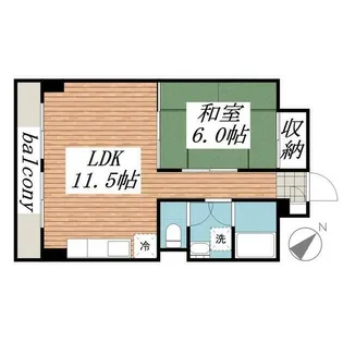 山口マンション【3階】の間取り