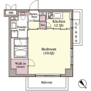 プラチナコート中目黒【3階】の間取り