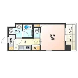 Primavera Nishi Shinsaibashi【3階】の間取り