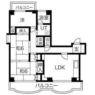 福田町レジデンス【7階】の間取り