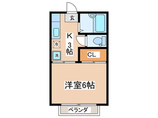 エスペランサ仙川【1階】の間取り