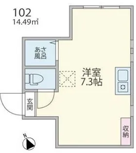 アーバンプレイス祐天寺【1階】の間取り