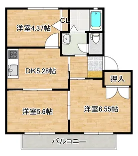 ハイツエクセレンス【1階】の間取り