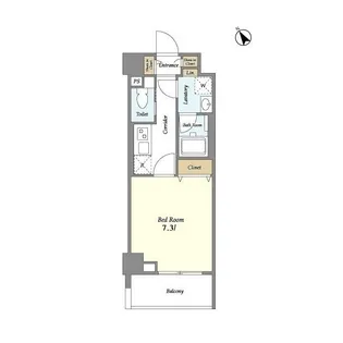Lien西五反田【8階】の間取り