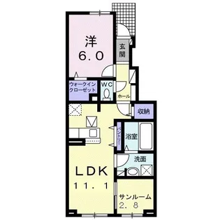 アライブ55【1階】の間取り