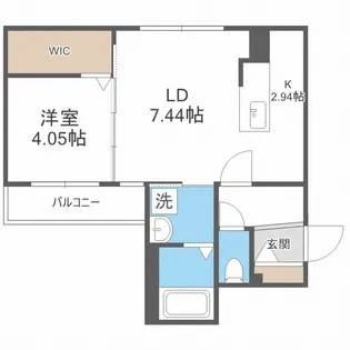 アールズ・コート平岸【1階】の間取り