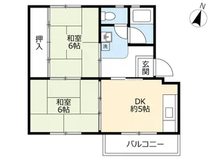UR江南【2階】の間取り