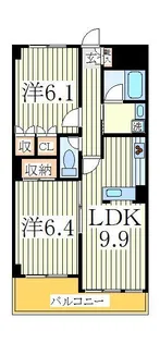 ヴィラ・カサブランカ【3階】の間取り