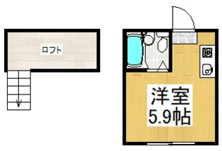 ホワイトキャッスル東大和【2階】の間取り