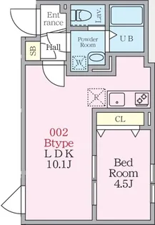 HJクラウンII【1階】の間取り