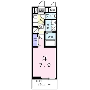 アンジュ座間【1階】の間取り