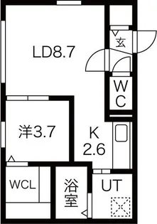 Hills SapporoV【3階】の間取り