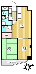 東長崎ヒルズ【7階】の間取り