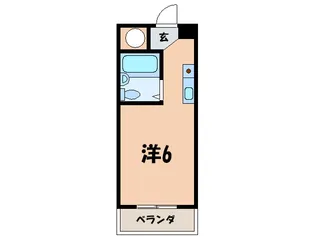 ラ・トゥ-ル豊【4階】の間取り
