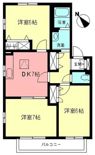 シエルII【2階】の間取り