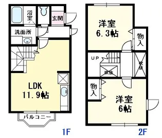 メゾン アイ【1階】の間取り