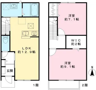 ユアメゾン ル フォレ壱番館【1階】の間取り