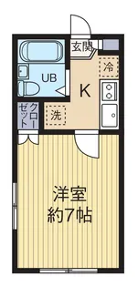 ブランドール吉野【1階】の間取り