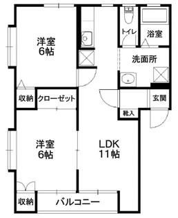 ルシアD【1階】の間取り