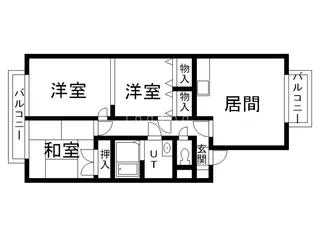 ロイヤルマコト桂木【2階】の間取り